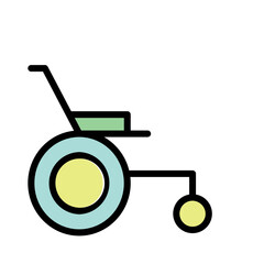 Care Disability Person Filled Outline Icon