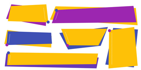 Flat Lower Third Pack for Video Element Bussines, education, law, news