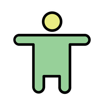 Handycap Human Person Filled Outline Icon