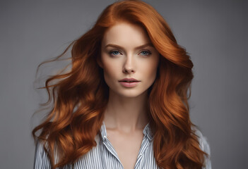 portrait of a woman with reddish hair