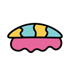 Food Sushi Japan Filled Outline Icon