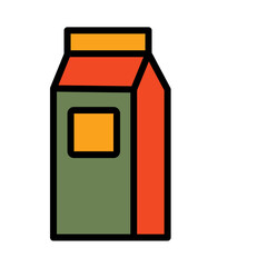 Beverage Drink Milk Filled Outline Icon