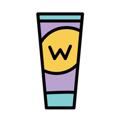 Tube Wasabi Japanese Filled Outline Icon