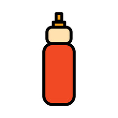 Bottle Drink Kids Filled Outline Icon