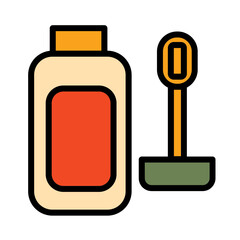 Bubbles Child Kids Filled Outline Icon