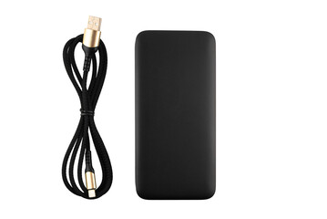 portable battery with cable 8-pin Lightning cable and two USB outputs