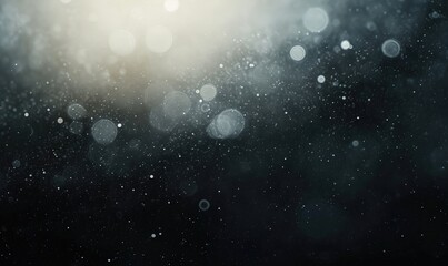 Abstract background with bokeh and light spots on a dark base