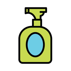 Obraz premium Cleaning Detergent Product Filled Outline Icon