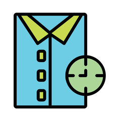 Clothes Dry Laundry Filled Outline Icon
