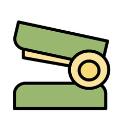 Office Stapler Tape Filled Outline Icon