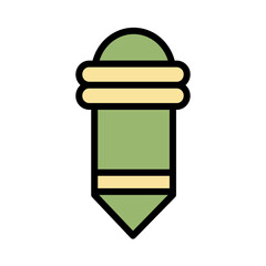 Pencil Stationery Writing Filled Outline Icon