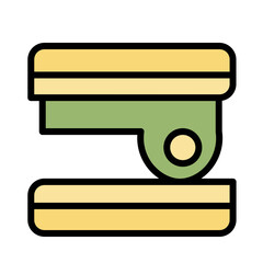 Stationery Tool Strepless Filled Outline Icon