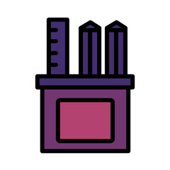 Office Stationery Tool Filled Outline Icon