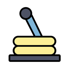 Gear Stick Car Filled Outline Icon