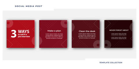 Tips for social media business marketing text here, tutorial, tips, post banner layout template background design element,