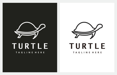 Turtle line art minimalist logo design icon vector inspiration
