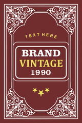 Nostalgic Notes book cover design with luxurious ornamental elements