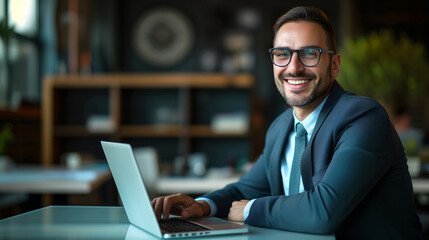Energetic Young Professional Delighted with Success at Modern Workspace