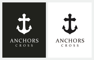 Cross with Anchor logo design inspiration © S 88