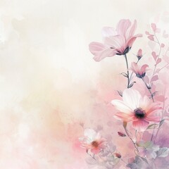 Fototapeta na wymiar empty space floral romantic background, AIGENERATED 
