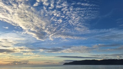 beautiful view of the sky from the beach