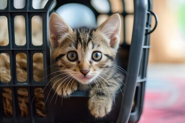 a small cat in a box