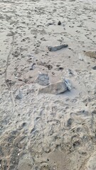 a beautiful combination of rocks and beach sand