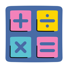 Fototapeta premium math hand drawn illustration