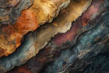 different natural Earth textures mixed in beautiful abstract background