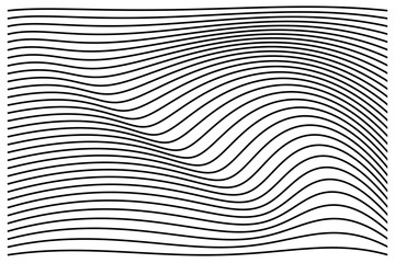 Black Wave Stripe Background