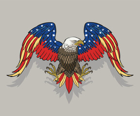 Hawk Logo Icon. Animal Illustration