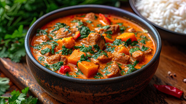 Photo of Curry with veal and coconut m