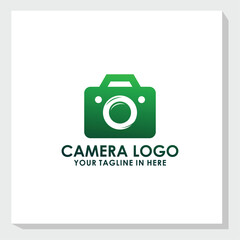 simple camera logo design vector, photography logo inspiration, technology brand identity