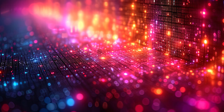 An abstract background with the effect of pixelization, where digital squares create interesting and unexpected pattern