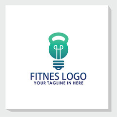 simple bulb logo design concept, technology logo inspiration