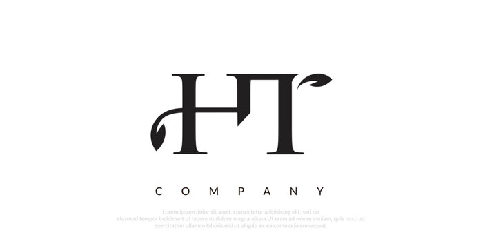 Initial HT Logo Design Vector 