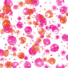 Colorful water splash decoration 