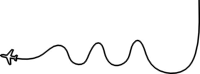 8 bits of airplane routes pixels