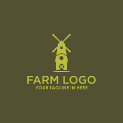 farm vintage logo design vector, agriculture logo inspiration