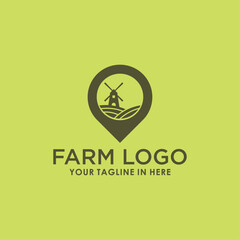 farm vintage logo design vector, agriculture logo inspiration