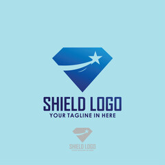 shield logo design concept, security logo inspiration