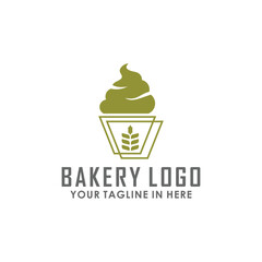 bakery shop logo design vector, food logo inspiration