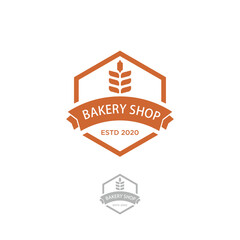 bakery shop logo design vector, food logo inspiration