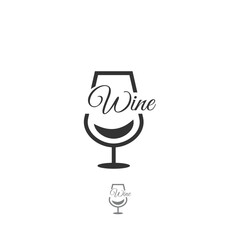 wine vintage logo design concept, bar and cafe logo inspiration