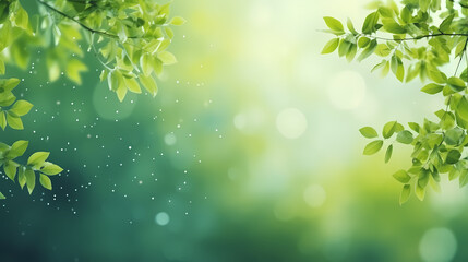 Spring background, green natural rustic background