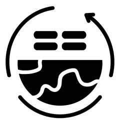 Circular Economy glyph icon