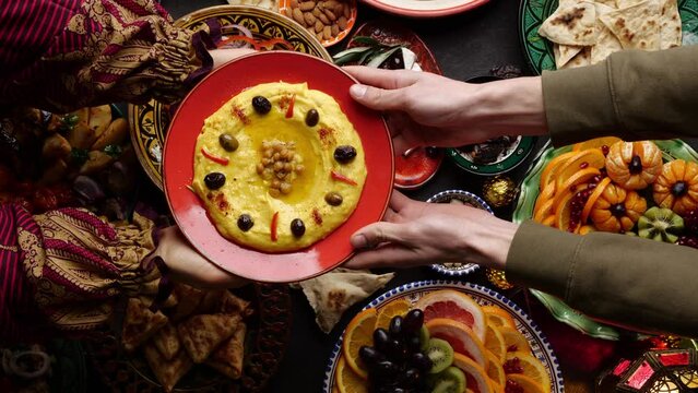 Ramadan Fasting, Foods For Suhoor and Iftar. Cooking, sharing, and enjoying traditional Eid cuisine