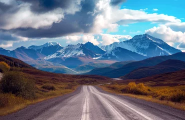 Foto auf Acrylglas Denali Landscapes on Denali highway.Alaska. 8k