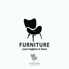 furniture logo design vector, industry logo inspiration