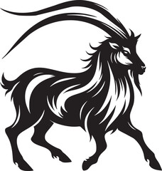 Capricorn Goat Vector Art